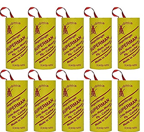 Preisvergleich Produktbild 2 Packungen Fliegenfänger Leimrollen Fliegenfalle Insektenfalle (2)