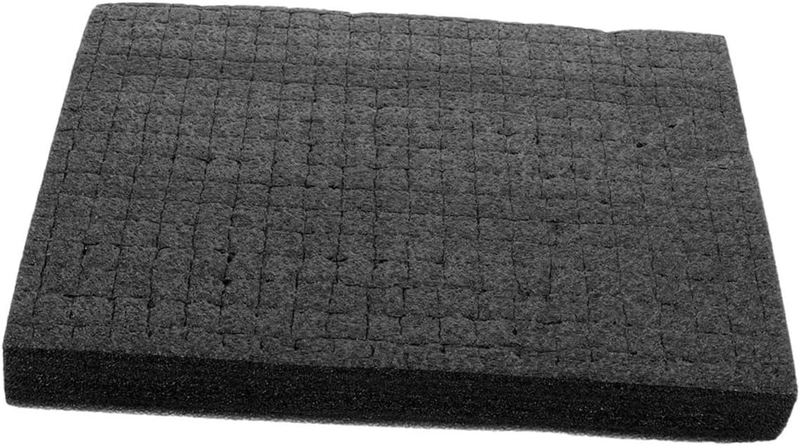 Black High-density Foam Insert Board 500x300x30mm Pick Apart Foam Cubes for Case Padding Shockproof Liner for Packaging and Equipment Storage