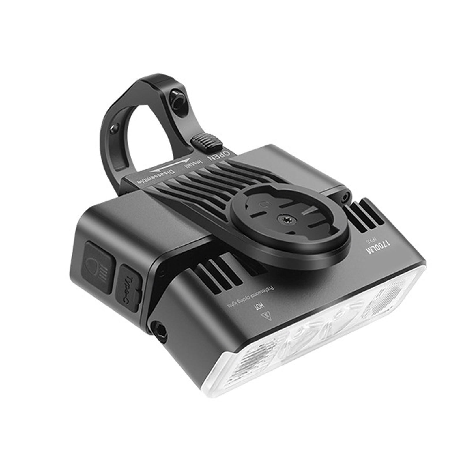 Luces de Bicicleta Recargables 1700LM Luces LED Superbrillantes para Bicicleta Antideslumbrantes Faros Delanteros para de Noche, Carretera, Montaña, Ciudad, Tipo Manillar, Aleación Aluminio,