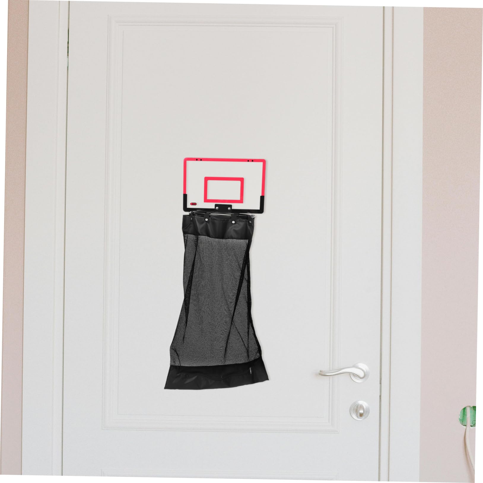 TOPBATHY Hängender Wäschekorb Basketballkorb Design Mit Reißverschluss Platzsparender Wäschekorb Aus Netzgewebe Zum Einhängen an Der Tür Für Bad Schlafzimmer Und Studentenwohnheim Organizer