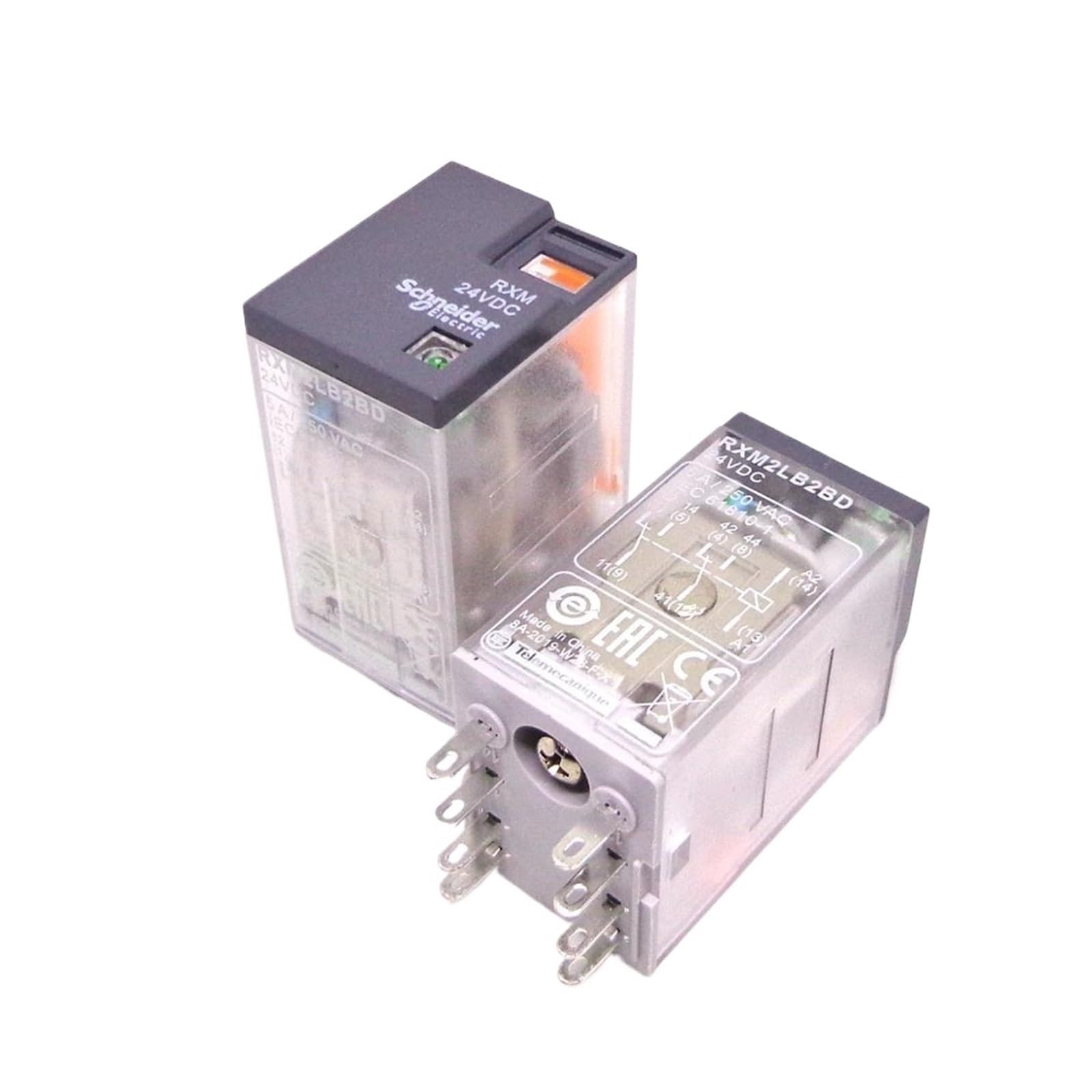 OSHZIKJII 5PCS relay RXM2LB2BD RXM2LB2P7 RXM2LB2B7 RXM2LB2F7 RXZE1M2C 2CO 5A 24VDC 24VAC 230VAC(RXM2LB2B7 2CO 24VAC)