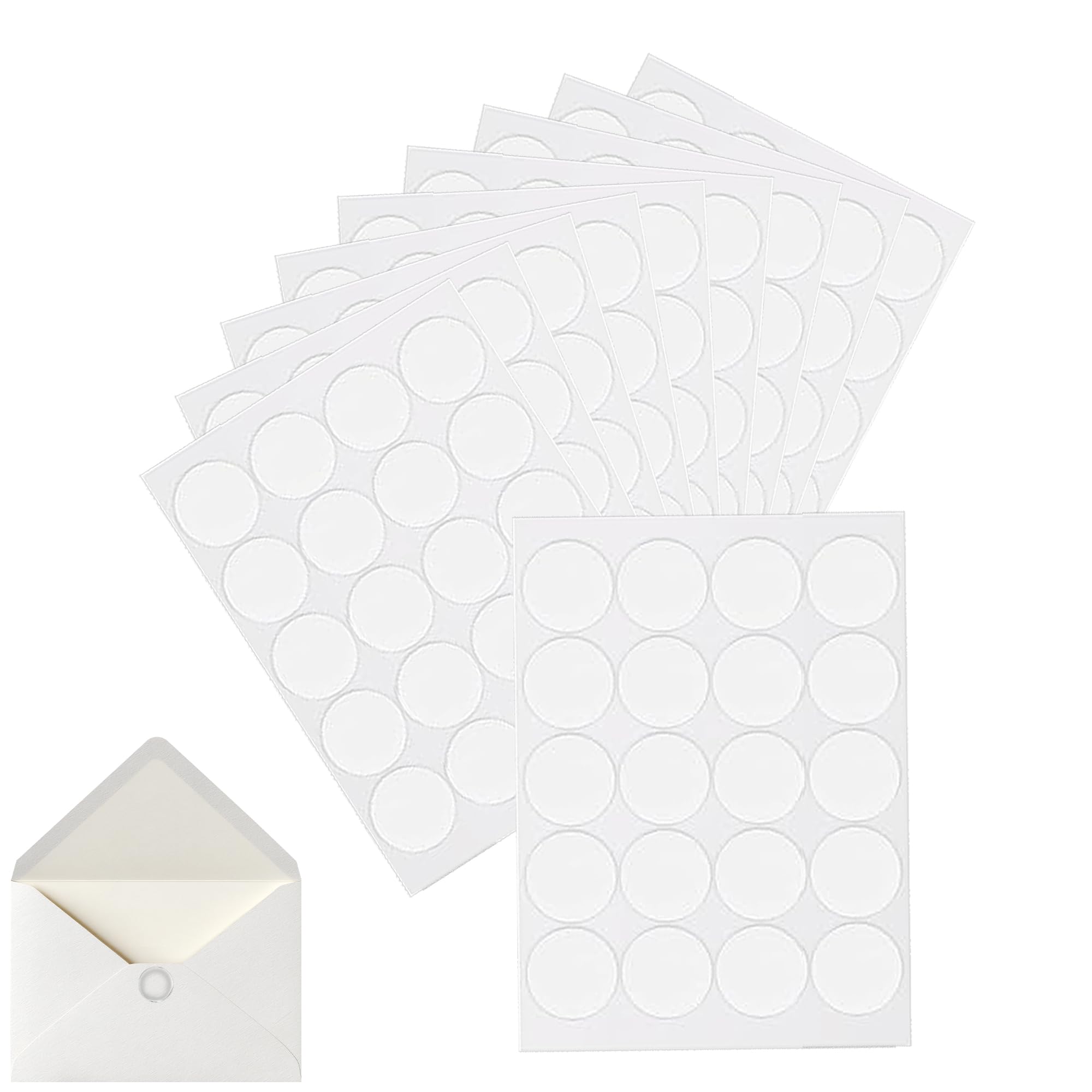 Manyugo 200PCS Sticky Dots Double Sided Round Glue Dots for Crafting Transparent Adhesive Dot Removable Small Dot for Walls No Mark DIY Balloon Poster Photo Paper Party Home Decoration (25mm)