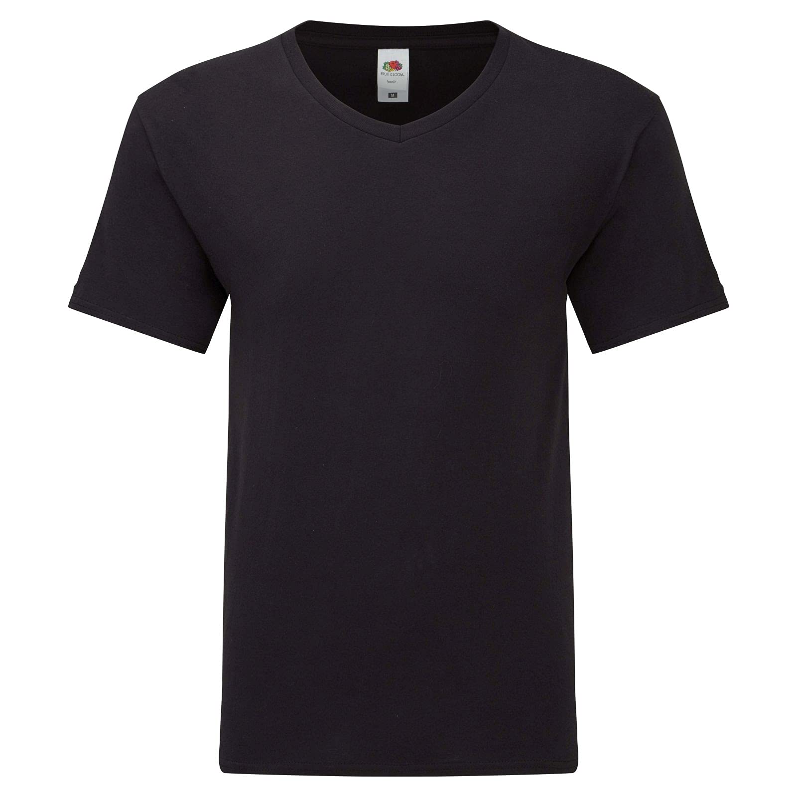 V-Neck T-Shirt (Black, XL)