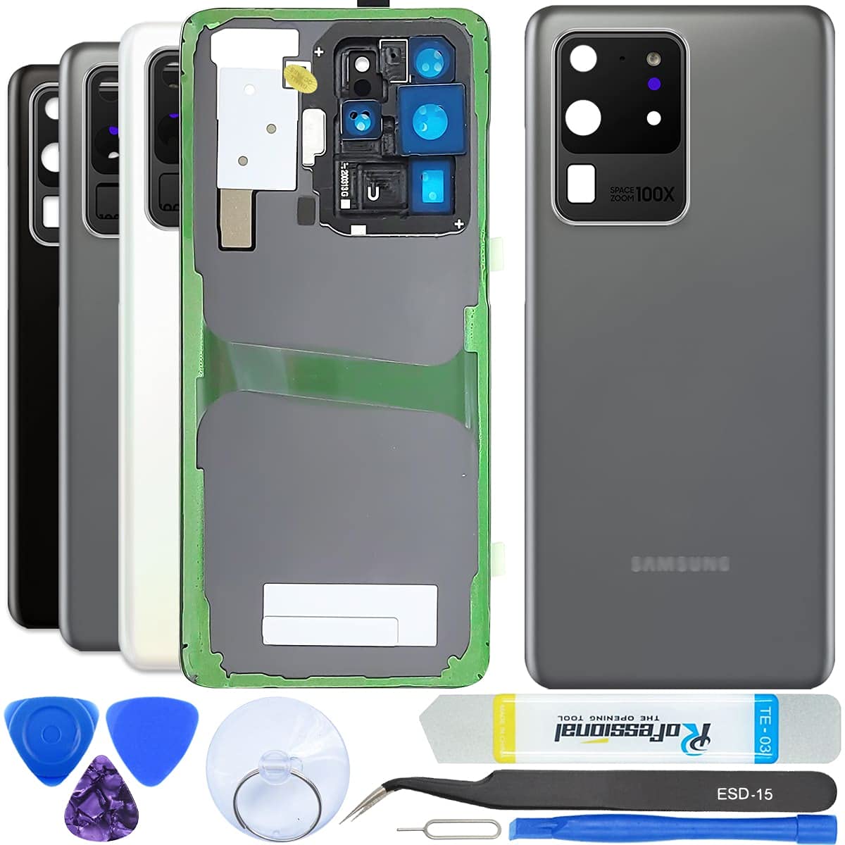 For Samsung Galaxy S20 Ultra Back Glass Cover Replacement Repair