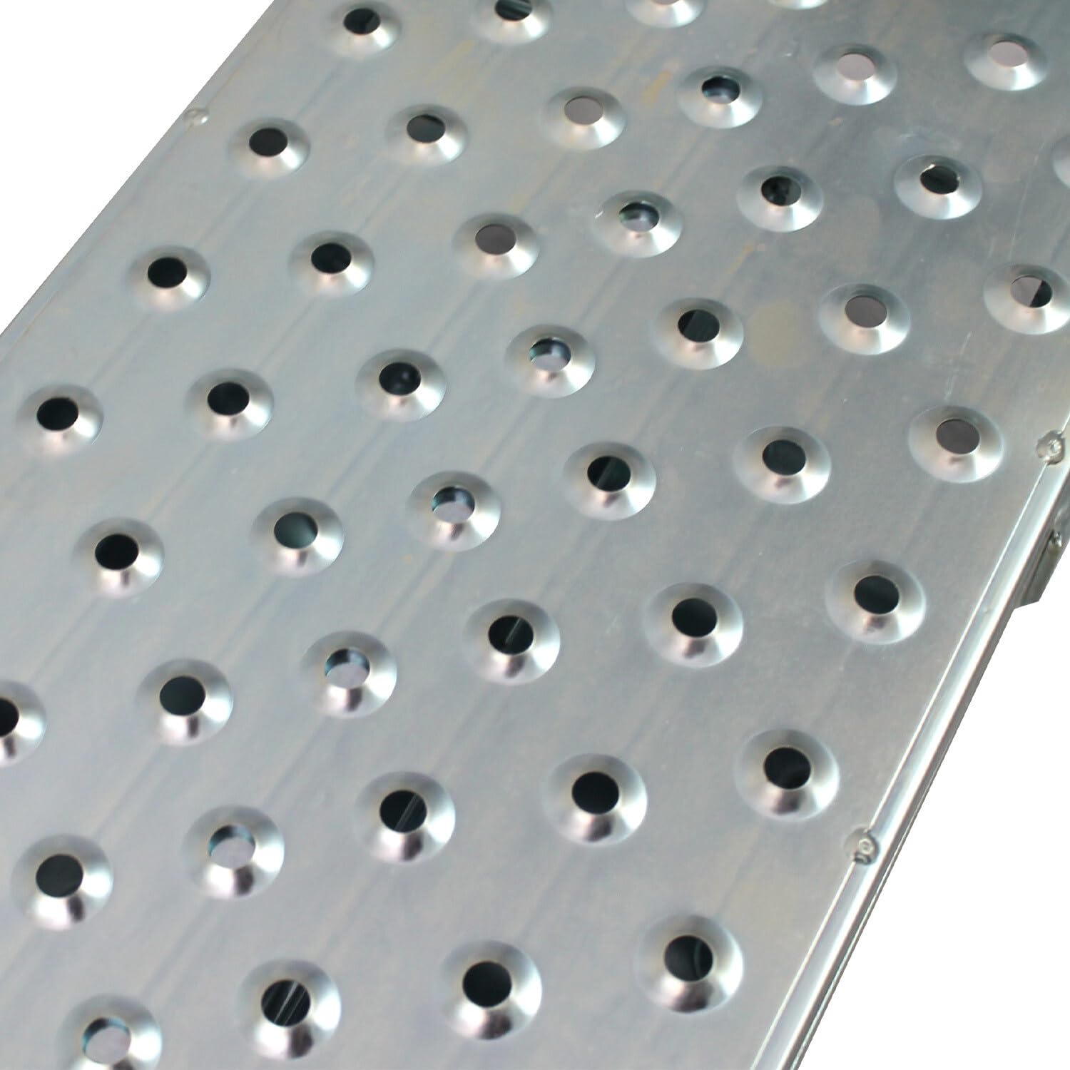 Bituxx 1x Auffahrrampe Verladerampe Quadrampe Motorradrampe Klappbar Stahl bis 400kg Länge 1,96m