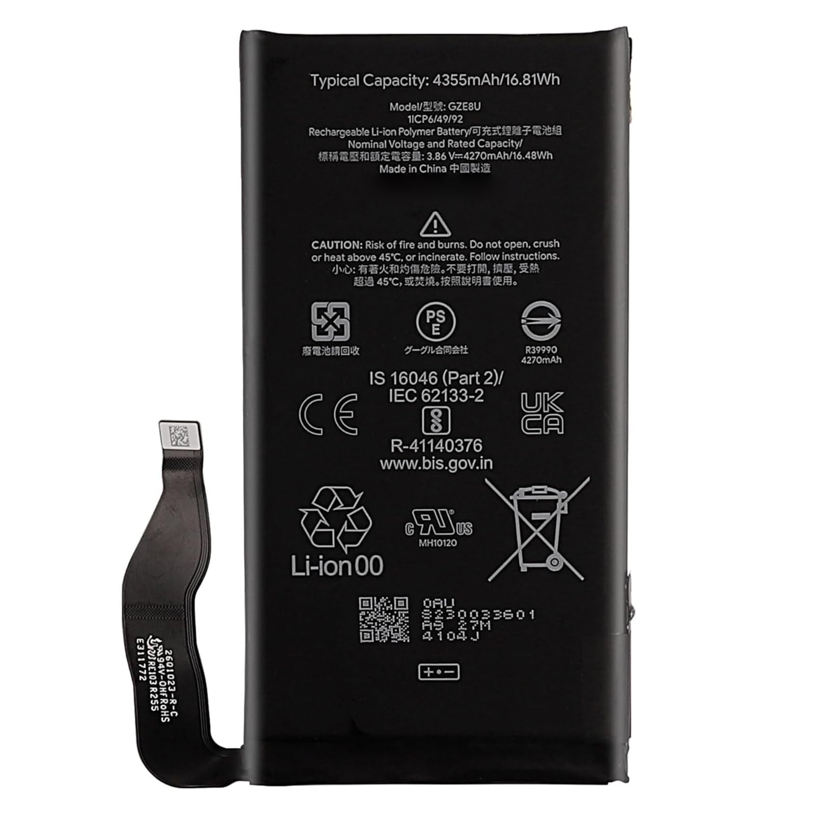 ELLENNE Batería para Google Pixel 7 |GZE8U |GVU6C|GQML3 con kit de herramientas | Batería para GOOGLE PIXEL 7 | GZE8U | GVU6C | GQML3 – Nueva con kit de herramientas para el desmontaje