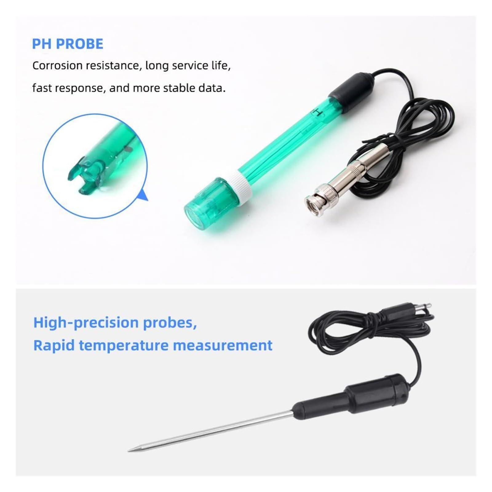 Il misuratore PH e TEMP 2 in 1 calibra automaticamente termometro for piscine, acqua potabile, acquario, laboratorio Misurazione Accurata