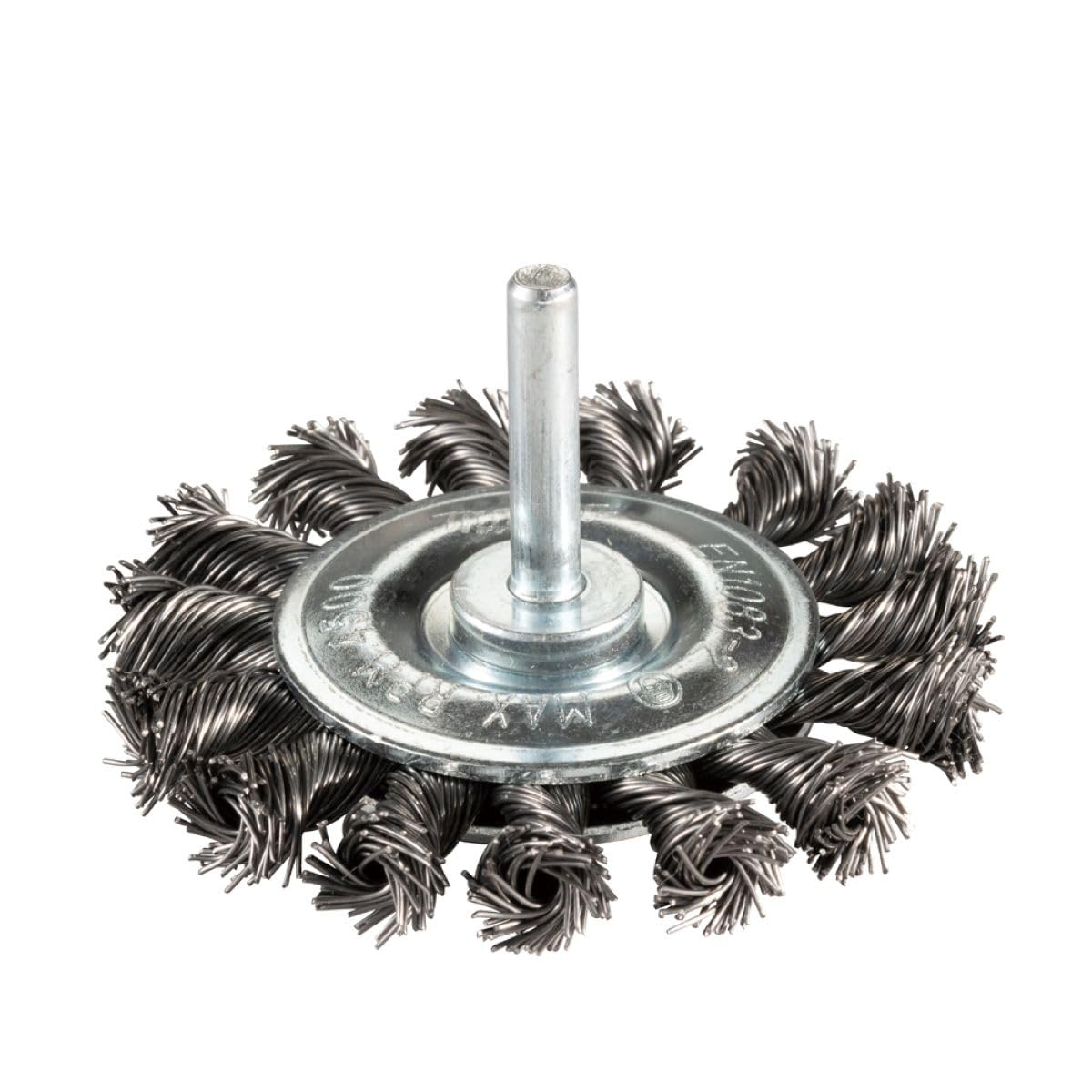 Makita D-73813 Wire Wheel Brush 75mm / 3" Straight Shank for Metal Cleaning, Rust Removal and Surface Preparation