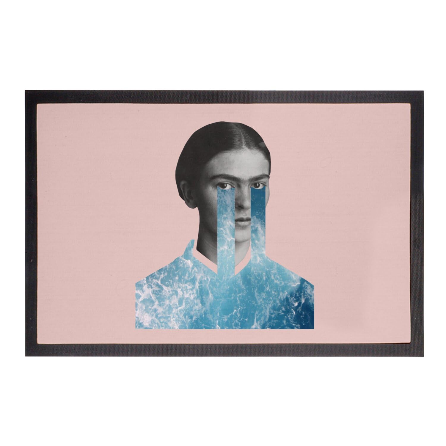 Paillasson rose absorbant art féministe surréaliste tapis entrée