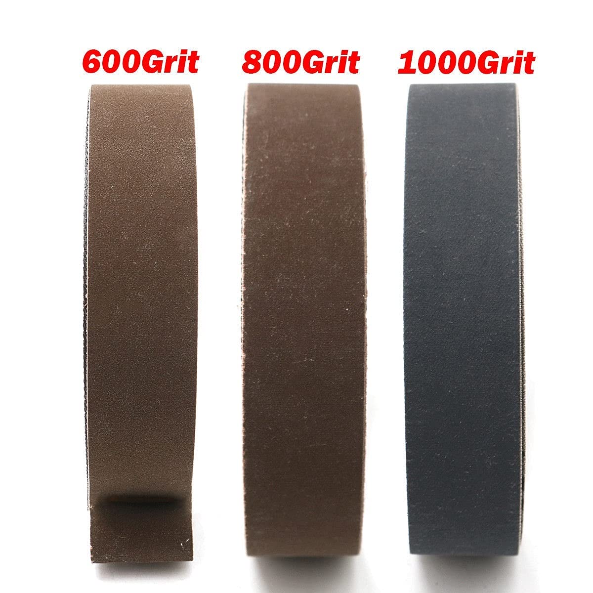 10 sztuk pasów szlifierskich do polerowania 25x762mm w różnych kolorach