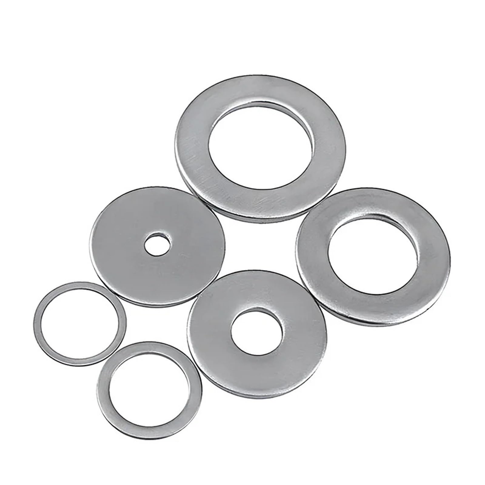 Edelstahl Beilagscheiben 1~100 Stück 316 Edelstahl-Unterlegscheiben, verdickte und übergroße runde Unterlegscheiben, Metalldichtungen, M3, M4, M5, M6, M8, M10, M12–M24(M22x50x8.0-1Pcs)