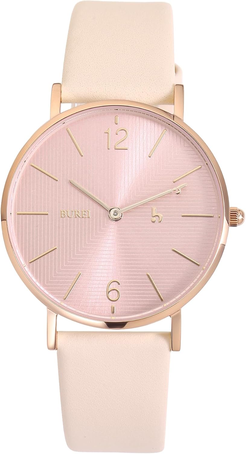 BUREI Ultra-Thin Women's Watch Minimalist Japanese Quartz Movement, Classic Women's Watch Gifts for Women