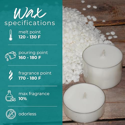 Miniatura 3 de Direct Candle Supply - Copos de mezcla de soja de coco - Mezcla cremosa para una alta carga de fragancia (10 lb)