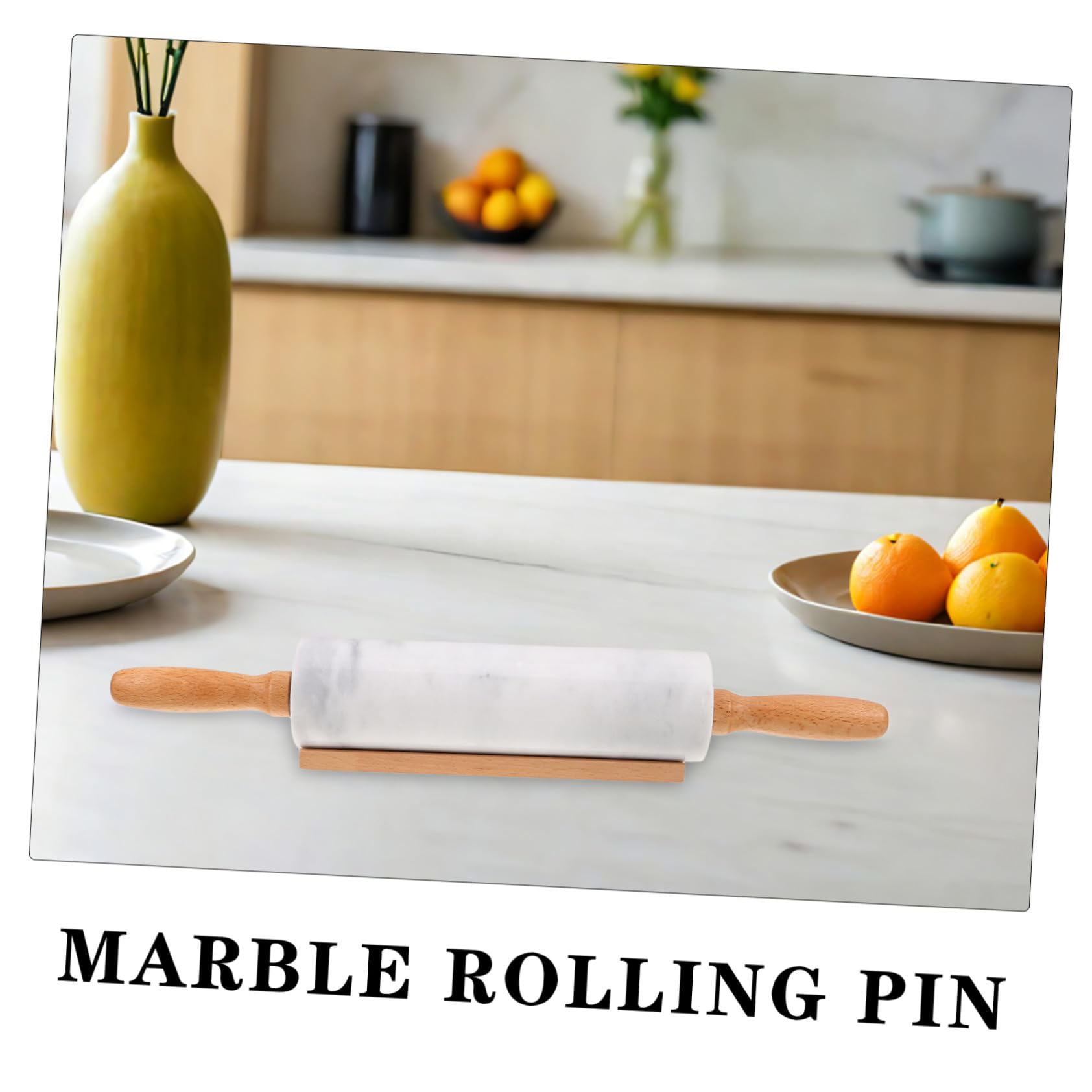 3piezas Rodillo de Mármol Pequeño para Repostería Apto para Uso Alimentario sin Mango para Masa de Fondant y Hornear Herramienta de Cocina