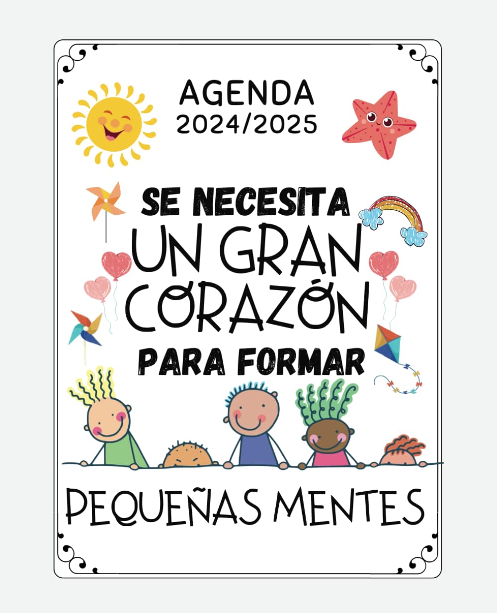 Regalo profesora infantil: personalizado original , AGENDA Planificador semanal y mensual maestra