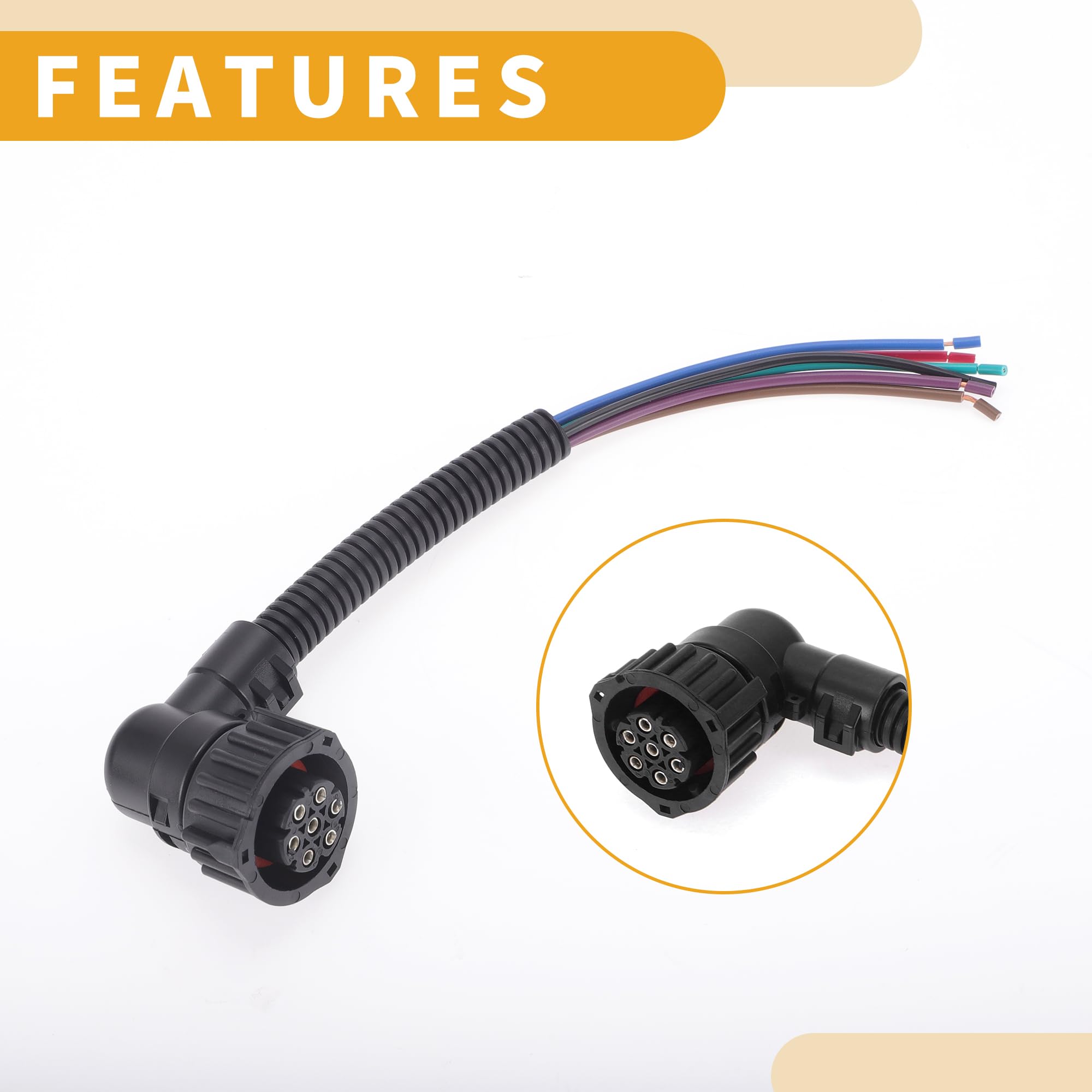 Cablaggio Fanale Posteriore 7 Pin Per Citroën Relay, Fiat Ducato - 20 Cm, Compatibile Con 965570 - Foto 5