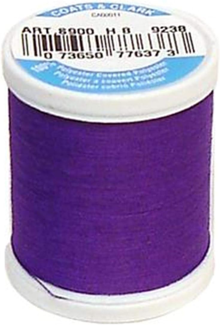 Coats Thread & Zippers Dual Duty XP General Purpose Thread, 125-Yard, Bright Purple