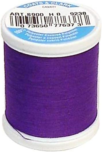 Coats Thread & Zippers Dual Duty XP General Purpose Thread, 125-Yard, Bright Purple