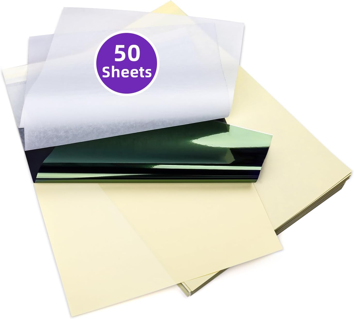 Phomemo M08F Tattoo Transfer Paper, A4 Thermal Tattoo Stencil Paper for Tattooing, Compatible with M08F TP81 TP83 TP88 A886 A887 Tattoo Printer, 100 pcs