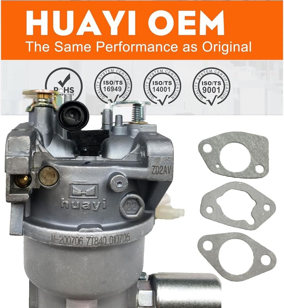 Huayi OEM Carburetor Compatible with Cub Cadet CC 30 H Small Riding Lawn Mower Model# 13C721JD010 Carb Assembly