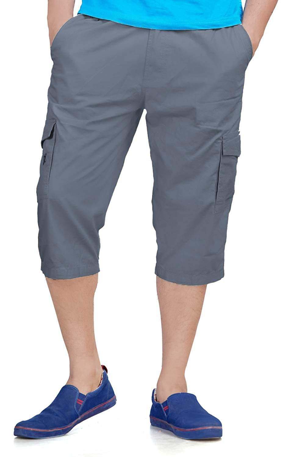 krystle Men's & Boy's Cotton Regular Fit Plain Capri (Pack of 01)-picture-17