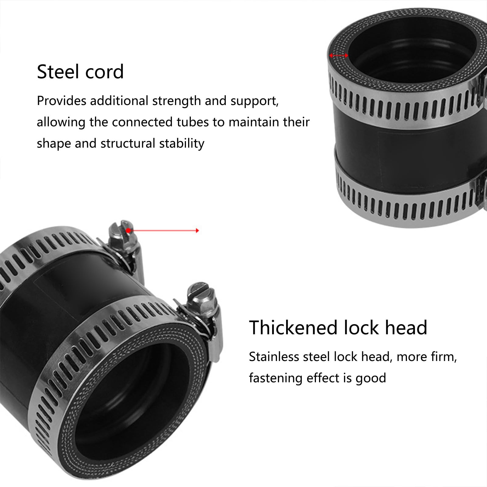Adaptador de goma para carburador de motocicleta de 38 mm, accesorio de carburador de entrada para tubo de admisión de goma