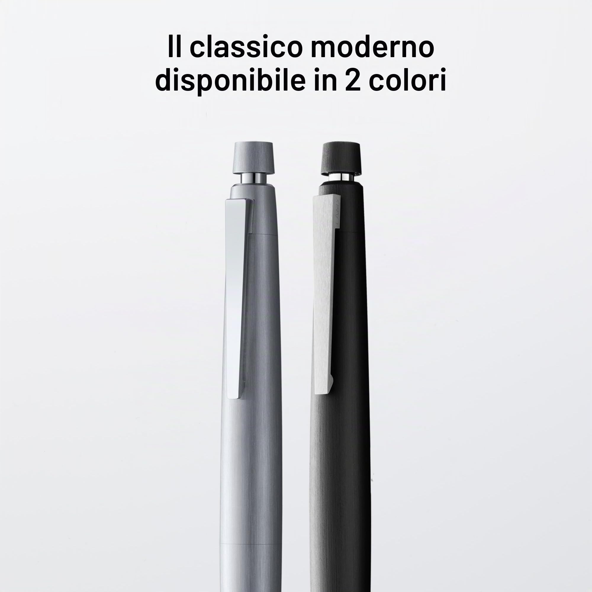 Lamy 2000 portamina nera - elegante con involucro robusto in policarbonato - bilanciato perfettamente - portamina con mina M 41 a tratto 0,5 mm & punta per cancellare
