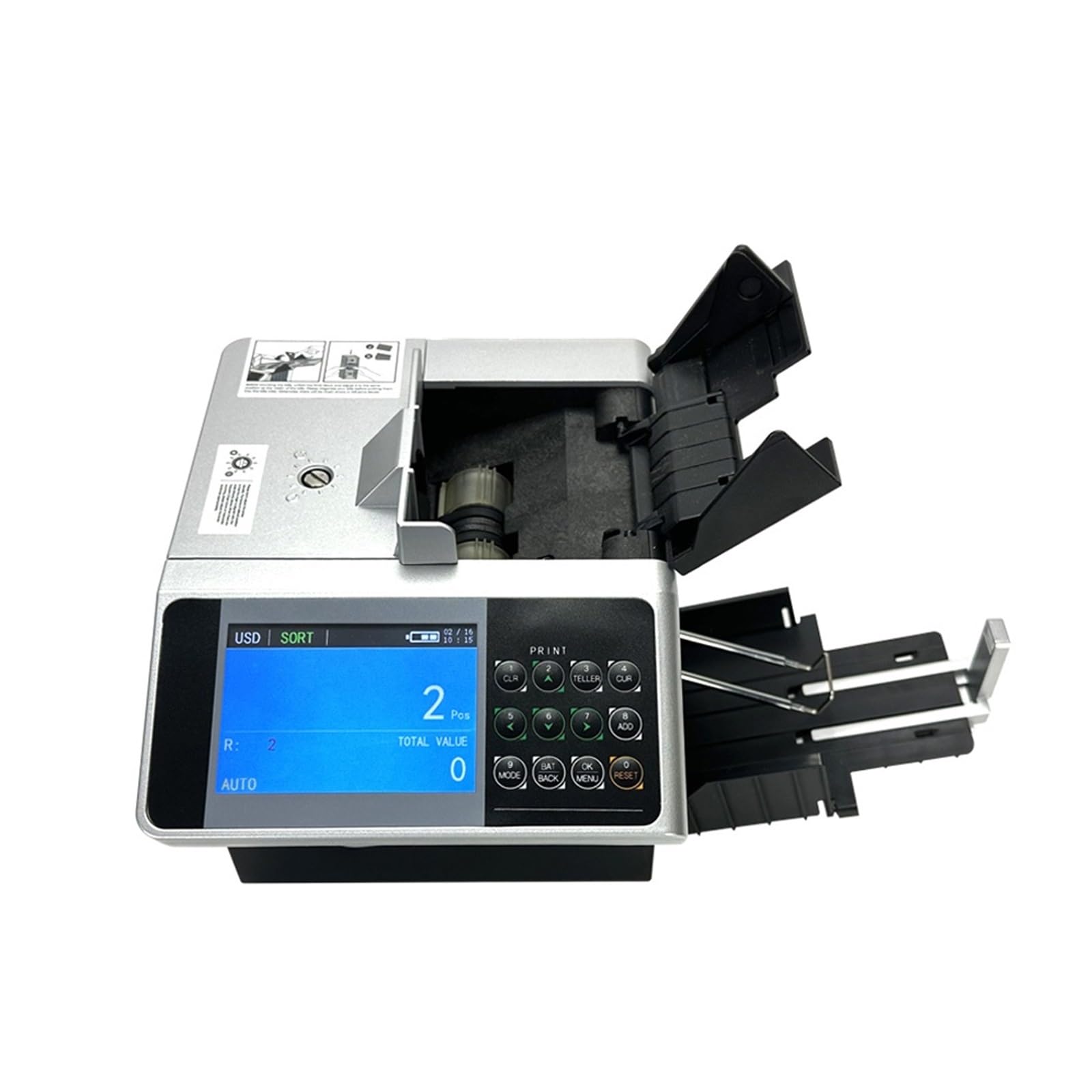 XD-6100 Portable USD Money Counter, Rechargeable Mini Cash & Multi-Currency Detector