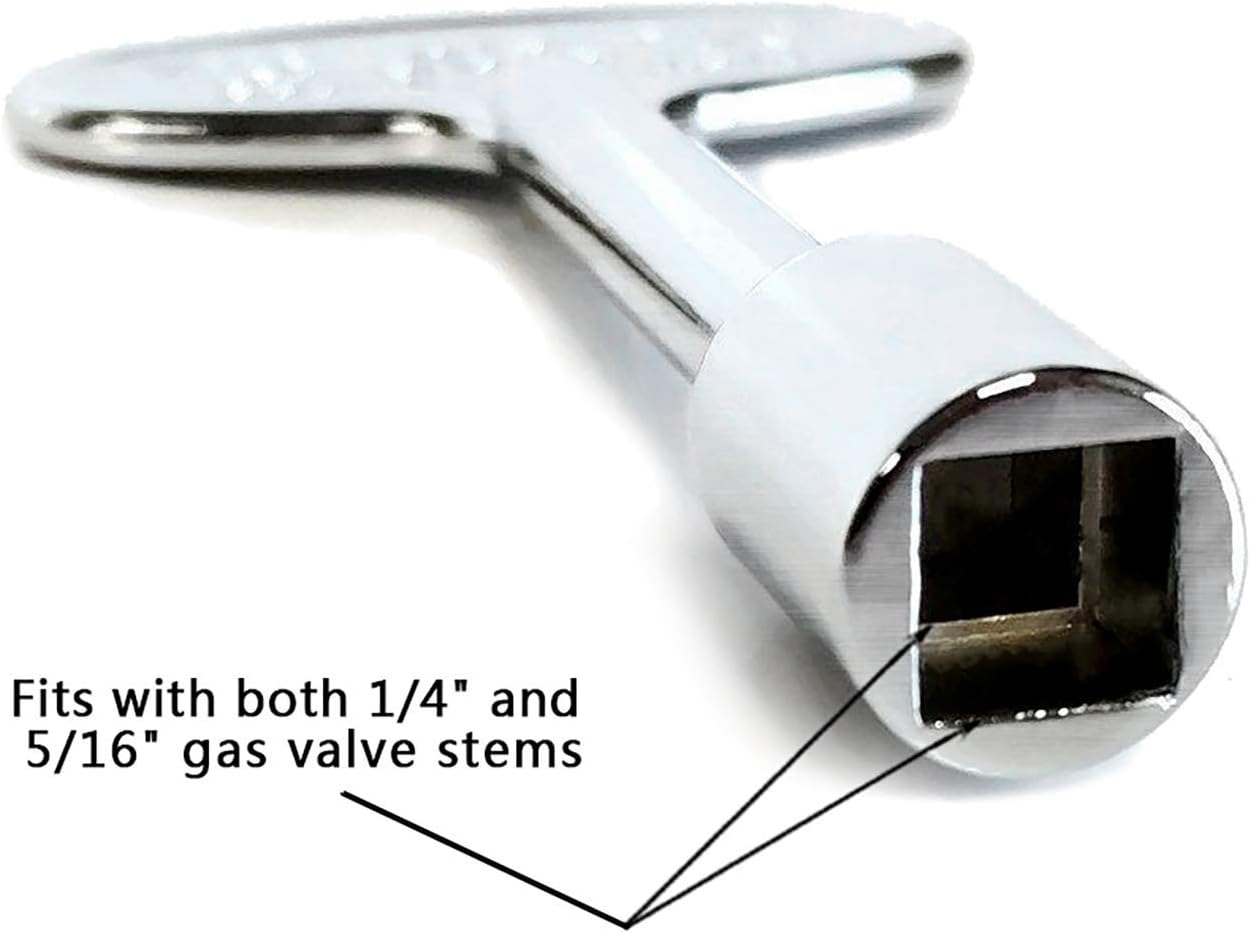 Skyflame 30-Inch Round Fire Pit Burner Ring and Universal Gas Valve Key