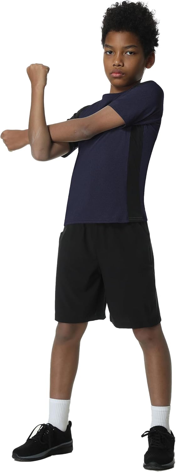 EXARUS Boys Tank Tops Athletic Sleeveless Hoodie Quick Dry Muscle Shirts Hooded Kids Teen Youth