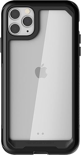 Ghostek Atomic - Funda delgada para iPhone 11 Pro, funda de metal transparente para teléfono, protección de grado militar, armadura protectora y