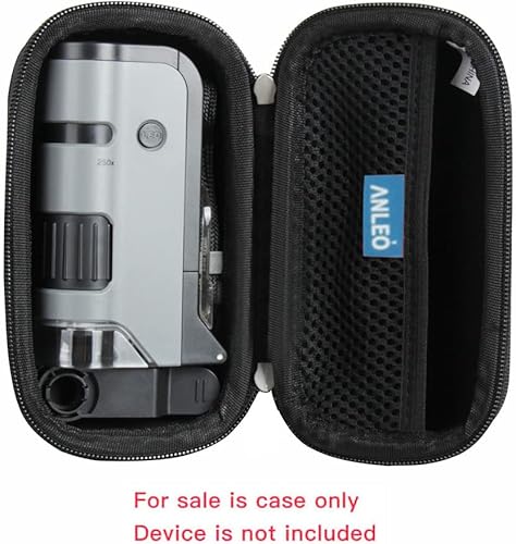 Miniatura 2 de Anleo Estuche rígido de viaje para Carson MicroFlip 100x-250x microscopio de bolsillo con luz UV LED
