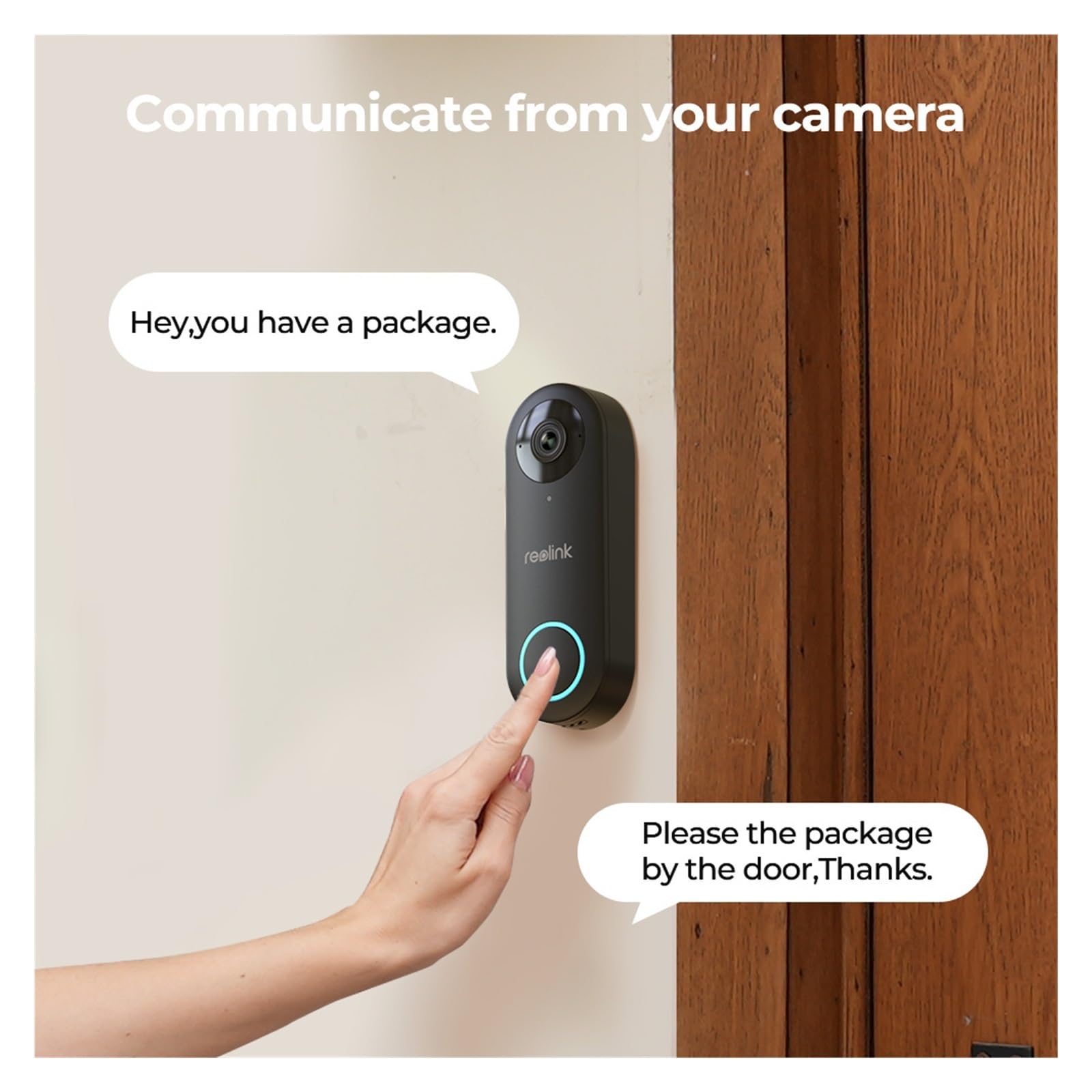 Wideodomofon Inteligentny Przewodowy 2K + Z Gongowym Wykrywaniem Ludzi Dwukierunkowe Audio Dwukierunkowa Transmisja DźWięKu(Doorbell Chime 256G)