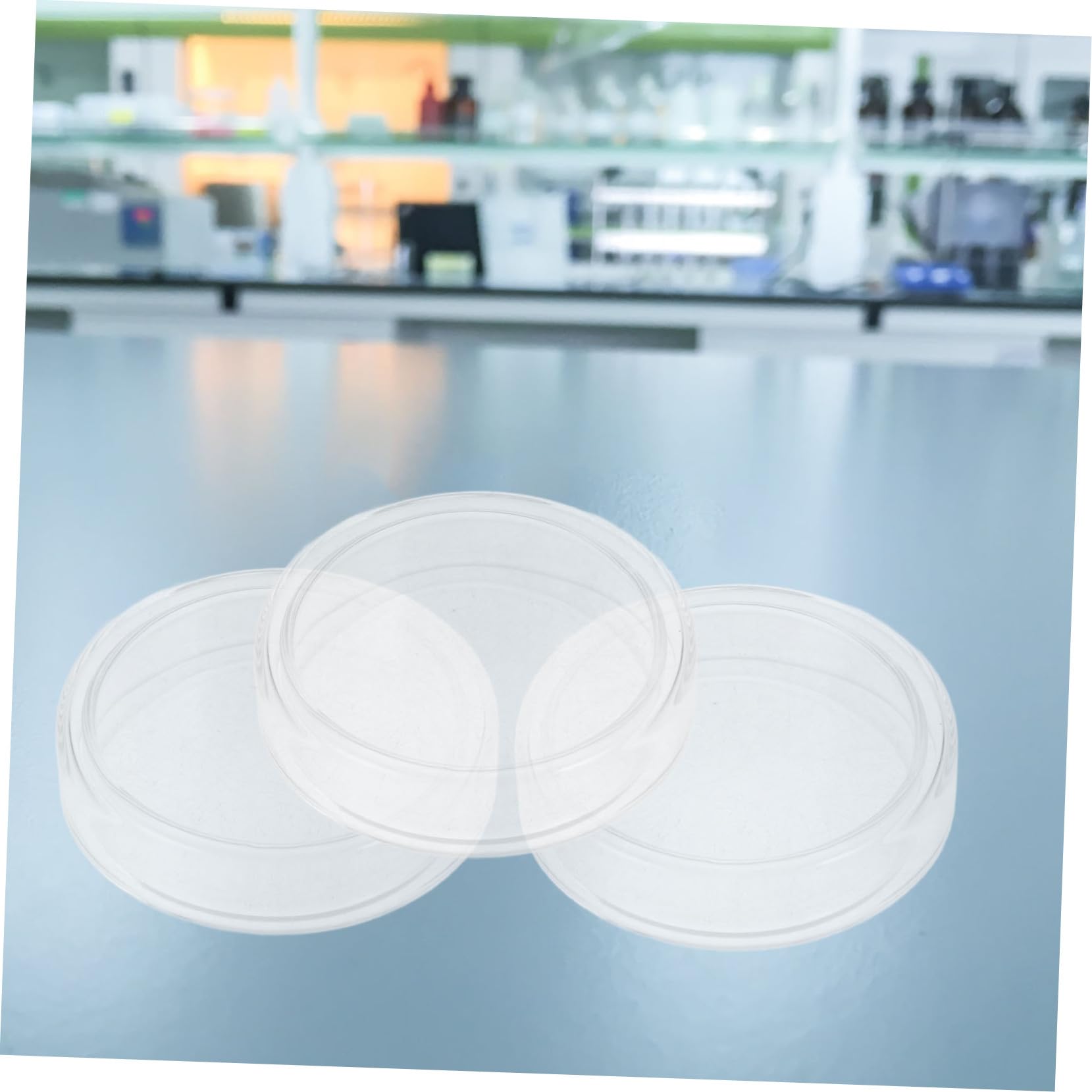 Sosoport 6 pezzi Piastre Petri da Laboratorio in Vetro Borosilicato con Coperchio Trasparente per Colture Cellulari e Tessuti Resistente ad Alte Temperature Riutilizzabili
