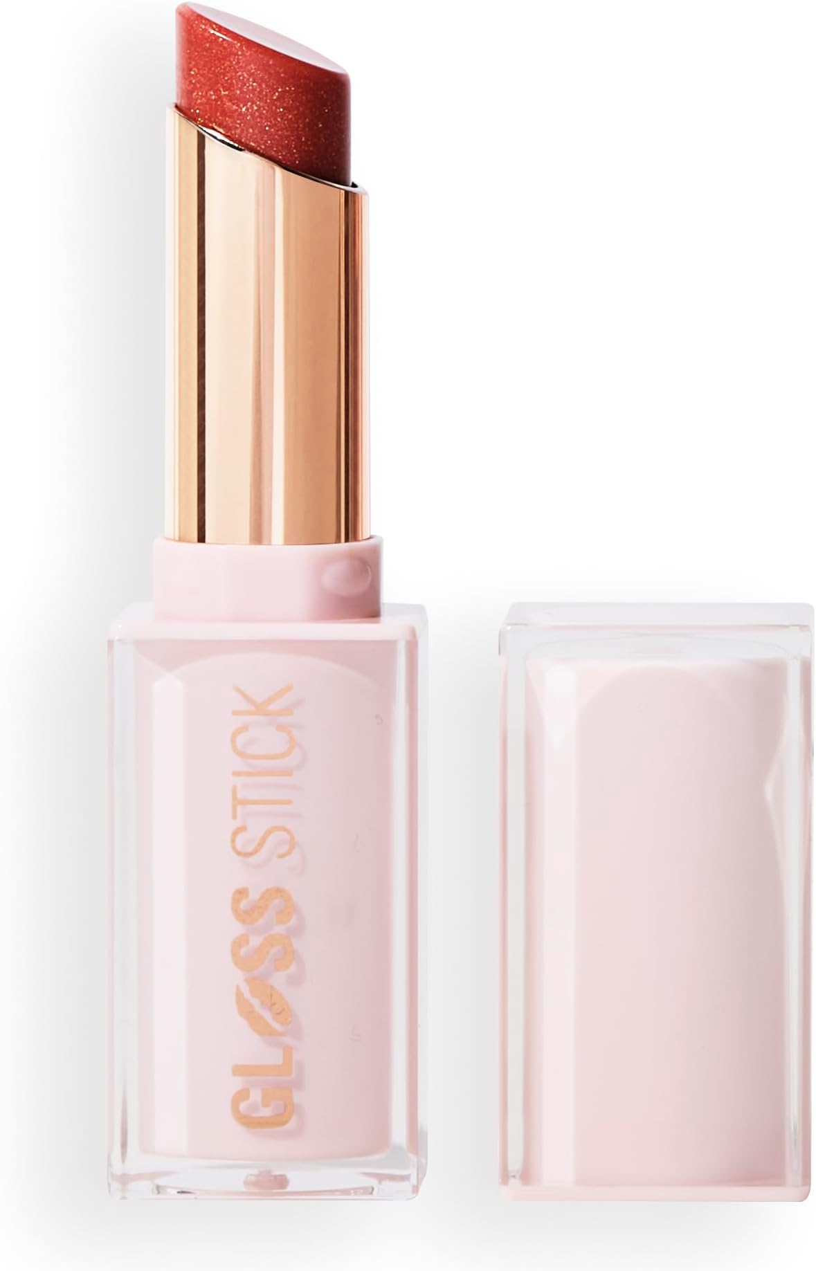 Pout Lip Gloss Stick, Pigmented High-Shine Formula with Hyaluronic Acid & Vitamin E, Vegan & Cruelty-Free, Shimmer Sugar Cookie Pink, 0.1 fl oz