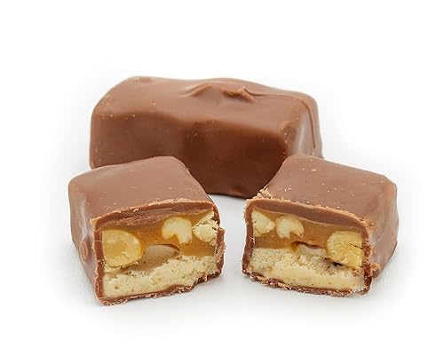 Miniatura 5 de SNICKERS Fun SIZE Barras de chocolate de 1 libra, bolsa a granel, sabor a maní y caramelo, aperitivos dulces, envueltas individualmente (26 piezas)