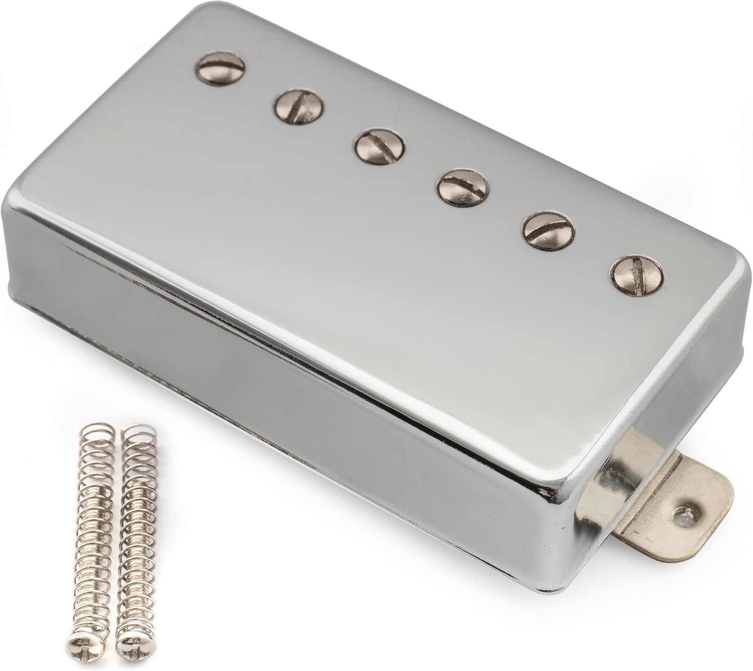 Musiclily Pro LP-CMHA Alnico 5 Covered Humbucker Bridge Pickup 16K for LP Style Electric Guitar, Chrome
