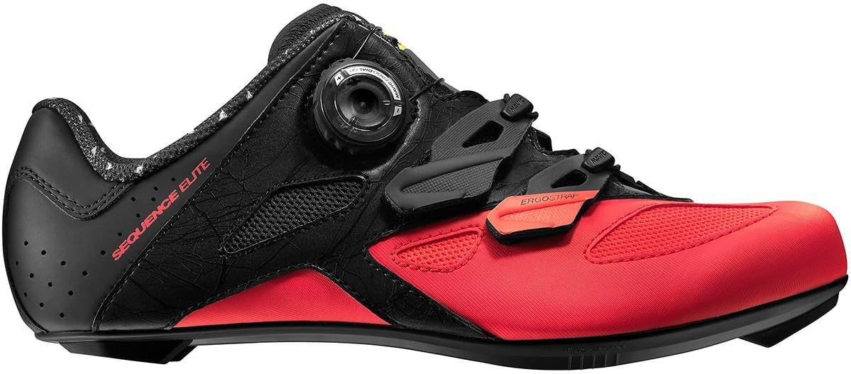 Mavic Sequence Elite Cycling Shoe - Women's Pirate Black/Firey Coral/Black, US