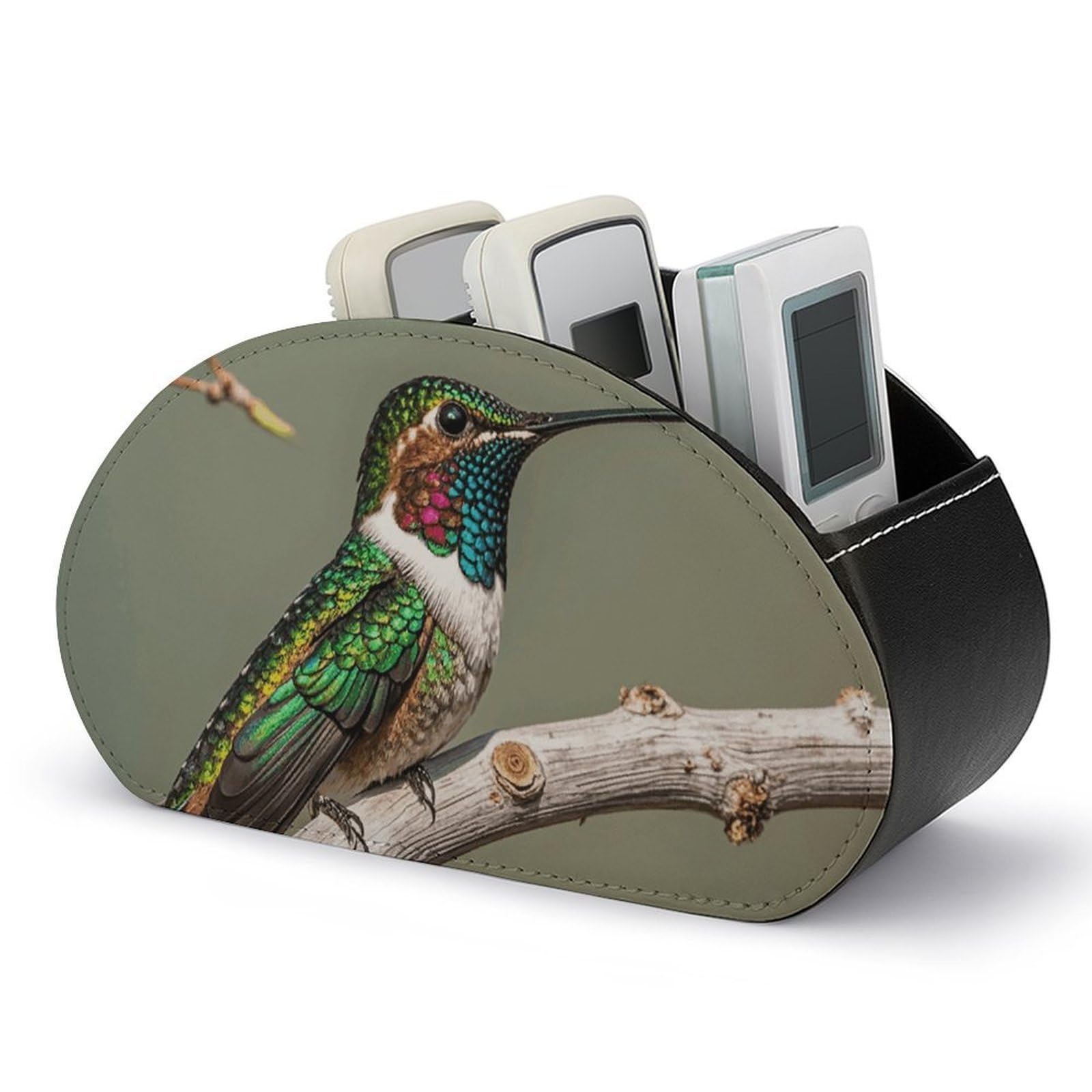Support de télécommande TV en cuir colibri pour ne plus jamais perdre vos boîtiers
