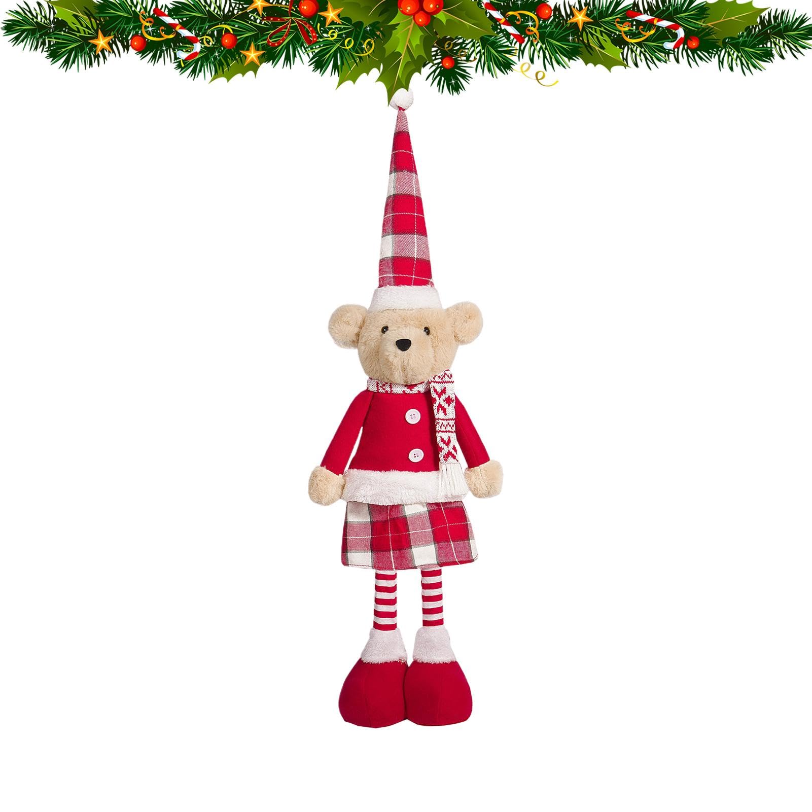 Décoration de table pour Noël : figurine en peluche tendre et créative