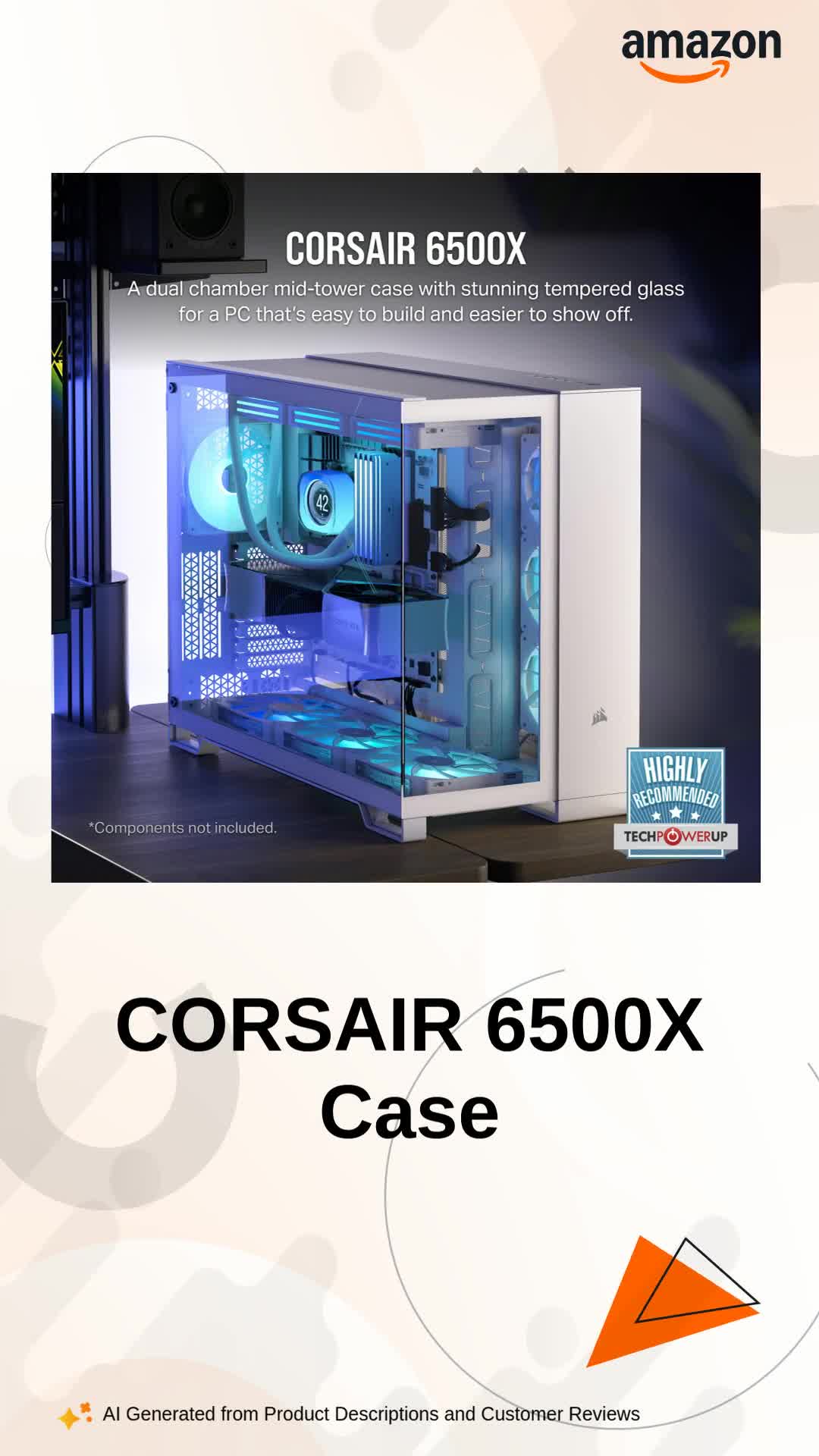 Amazon.in: Buy CORSAIR 6500X Mid-Tower ATX Dual Chamber PC Case