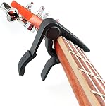 WINGO Pro Ukulele Capo for Soprano Concert Baritone, Black.