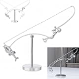 The Fisherman Balancing Sculpture,Kinetic Fishing Sculpture - Balance Art for Your Space,Fisherman Kinetic Balancing Desk Toy,Stainless Steel Balance Fishing Physics Toy