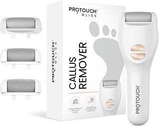 PROTOUCH Bliss Callus Remover | Rechargeable Electric Foot Scrubber for Dead Skin & Cracked Heels | 3 Roller Heads, 2 Spee... Price In India
