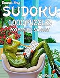 Famous Frog Sudoku 1,000 Puzzles, 500 Medium and 500 Hard: A Take A Break Series Book