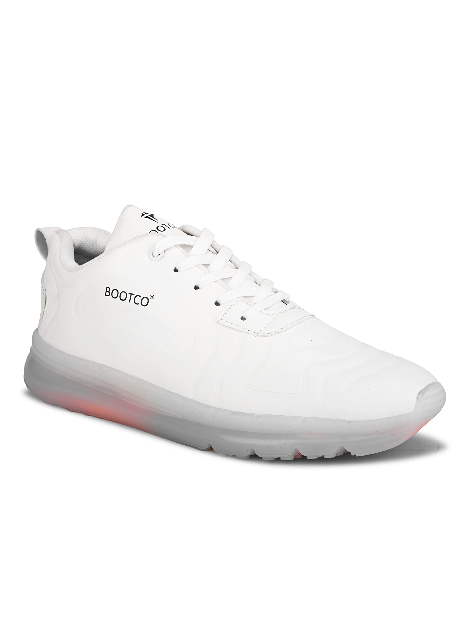 BOOTCO Shoes for Men Boys Casual Sneakers White Color with LED Light Sole (B0C1T41KVG) Amazon Price History, Amazon Price Tracker