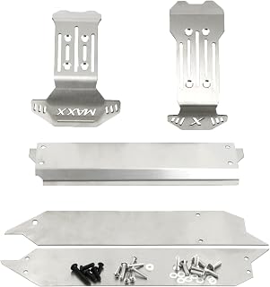 JOYSOG RC Chassis Armors Set for TRAXXAS 1/10 MAXX V2.0 Widemaxx Monster Truck-89086-4 RC Stainless Steel Protection Skid Plate Anti-Collision Guard Accessories