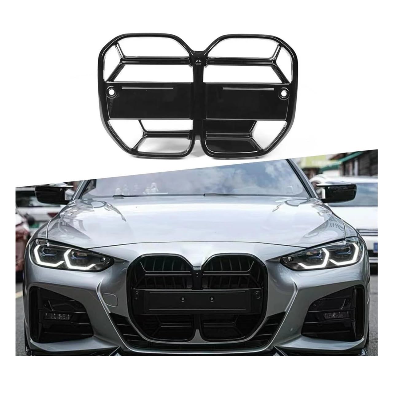 Per La Serie 4 Per G22 Coupé 2021-2024 CS Griglia Paraurti Anteriore Sport Auto Accessori Esterni Sinistra Griglia