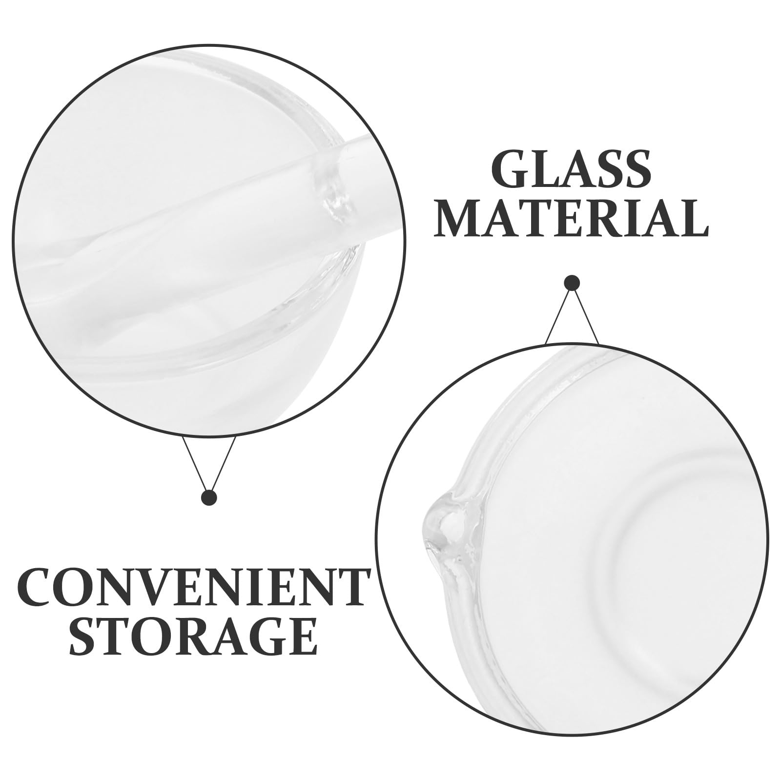 PLAFOPE Glasstößel Für Labor Und Küche Großes Glasmahlwerkzeug Glasmühle Glasschüssel Glasrührschüssel Glasmühle Glaswaren Set Schüssel Und Stößel Glasbecher Transparent
