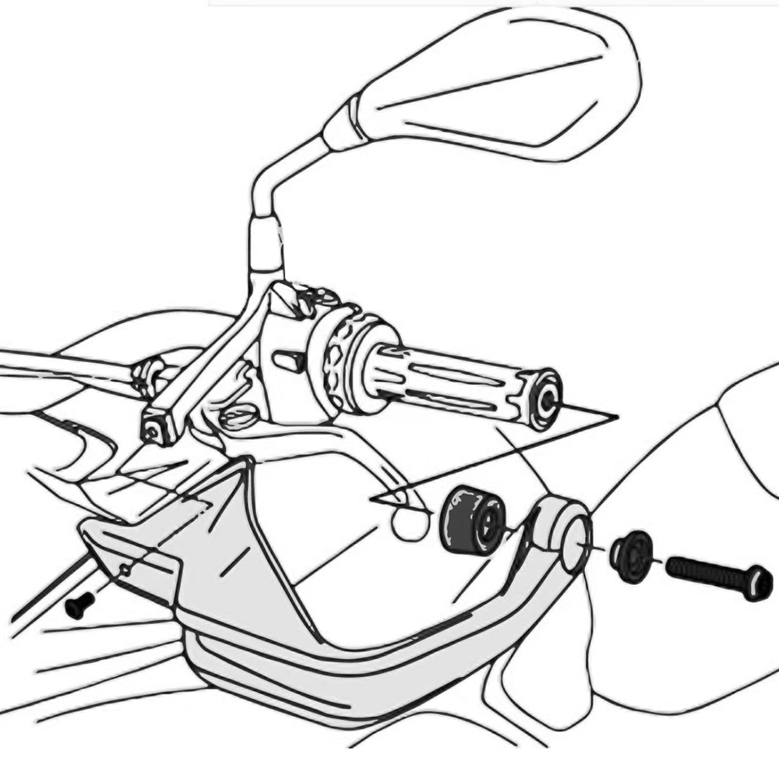 Protezioni per Le Mani Maniglia Protezione Paramani Protezione Manubrio per BMW R NineT RnineT R Nine T R9T Pure Racer Scrambler Urban G S Accessori